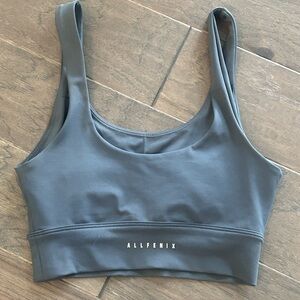 ALLFENIX Women's Gray Sports Bra SIZE SMALL
